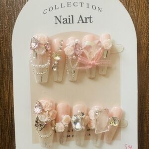 Elegant Pink Nail Art Set